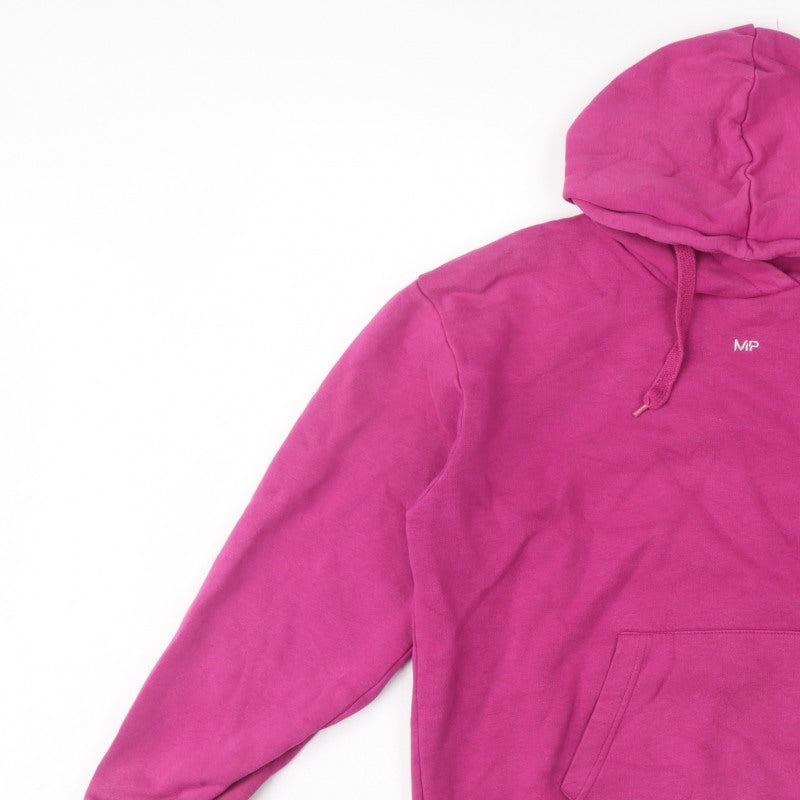Myprotein Women’s Pink L Pullover Hoodie Logo Pocket