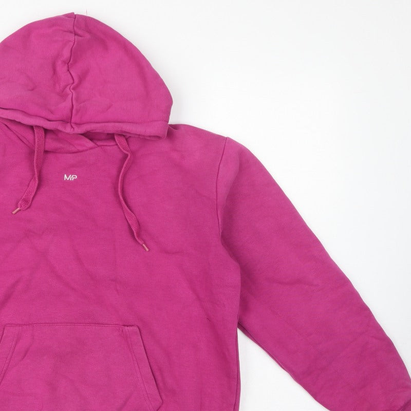 Myprotein Women’s Pink L Pullover Hoodie Logo Pocket