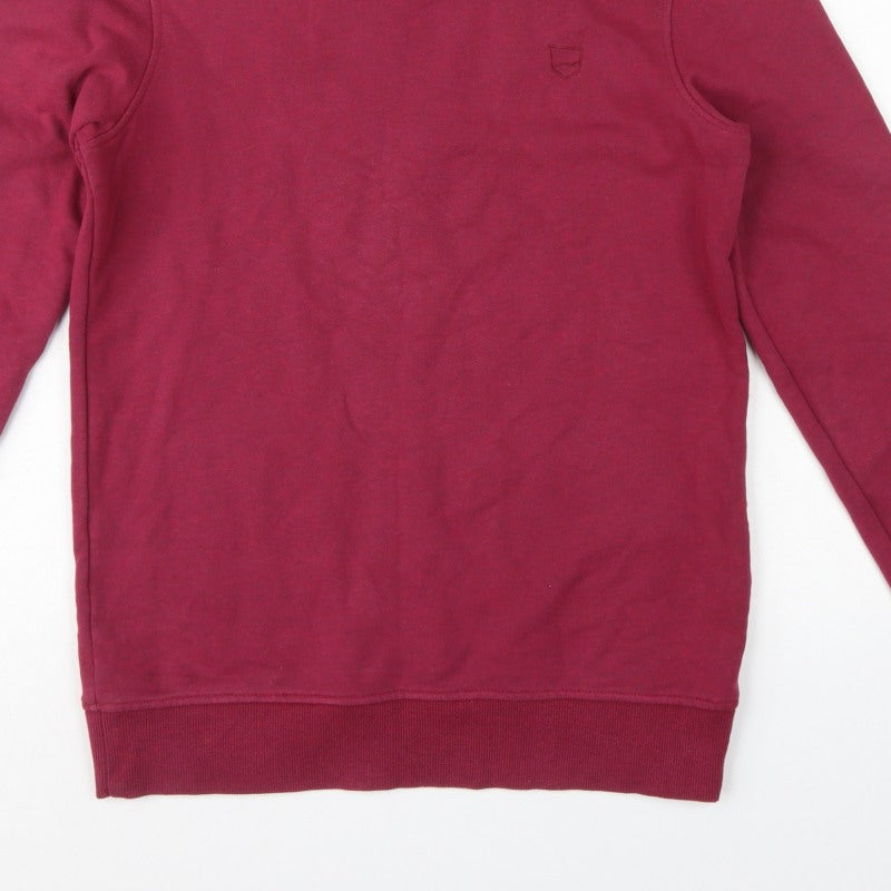 Bonobo Jeans Men’s Red M Crew Neck Pullover Sweatshirt Logo