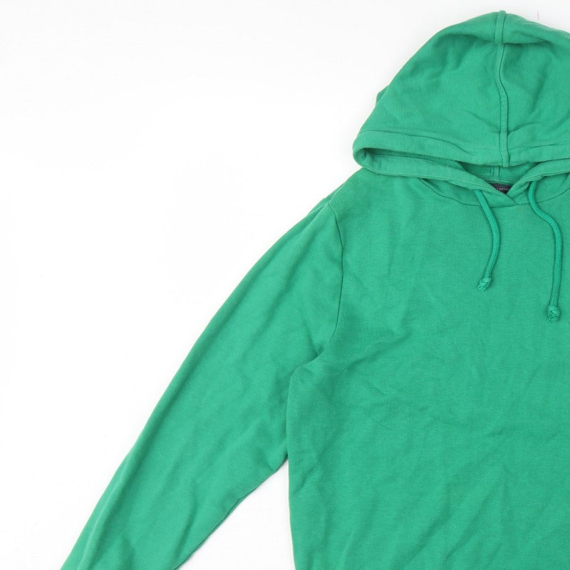 Marks and Spencer Women Green UK 12 Pullover Hooded Sweatshirt