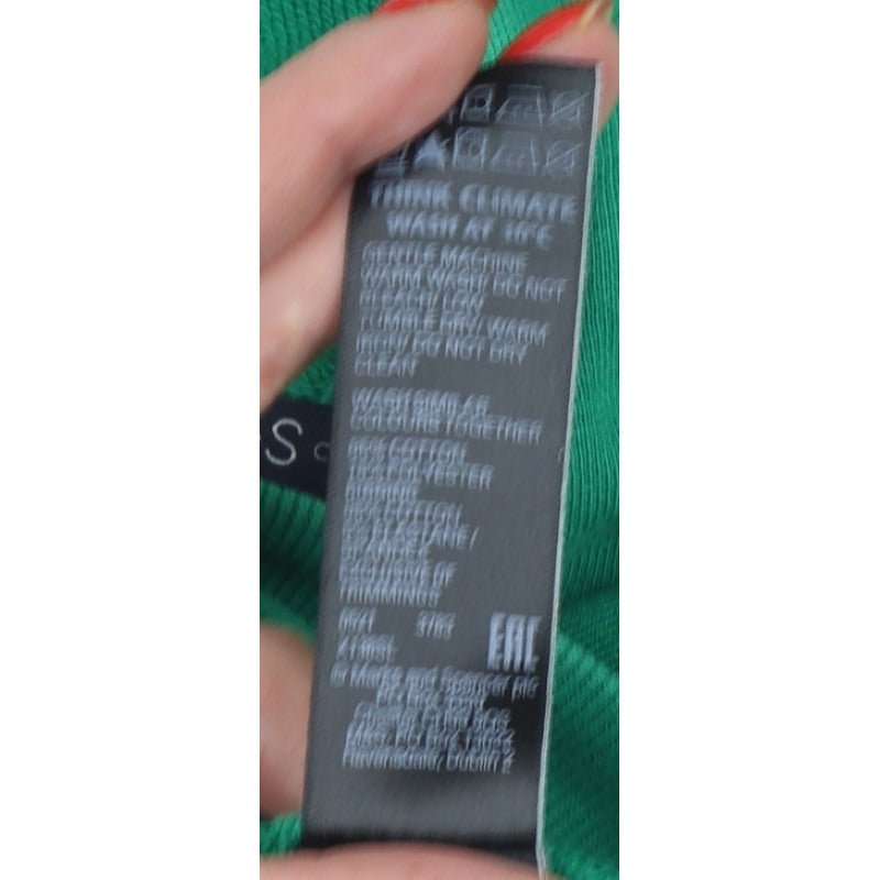 Marks and Spencer Women Green UK 12 Pullover Hooded Sweatshirt