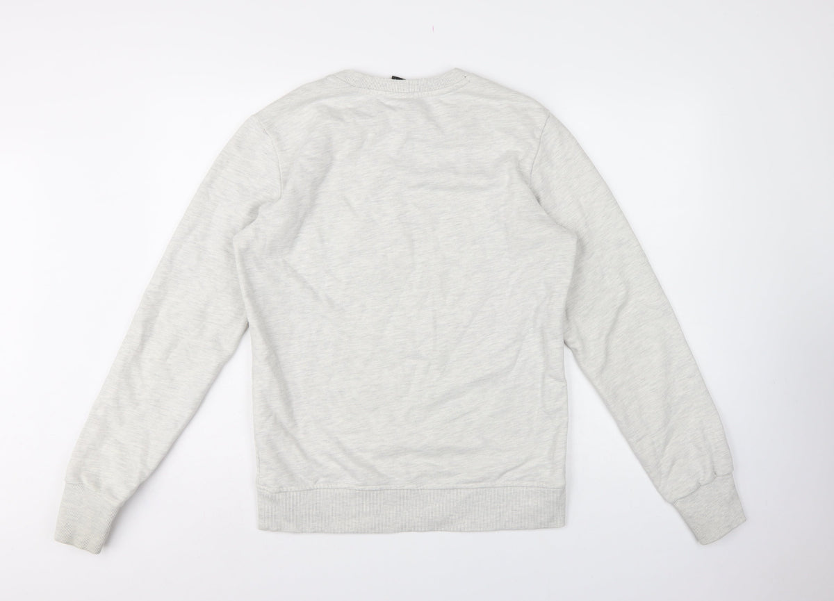 Superdry Men's Grey M Copper Label Graphic Print Crew Neck Sweatshirt
