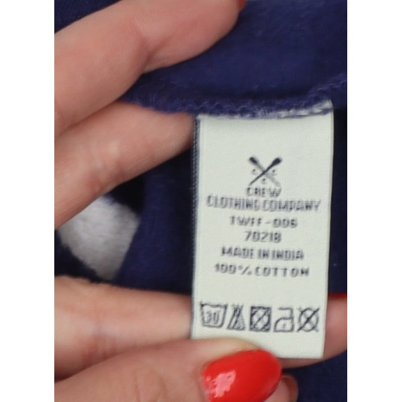 Crew Clothing Co Women’s Navy Stripe Size 16 Henley Sweatshirt