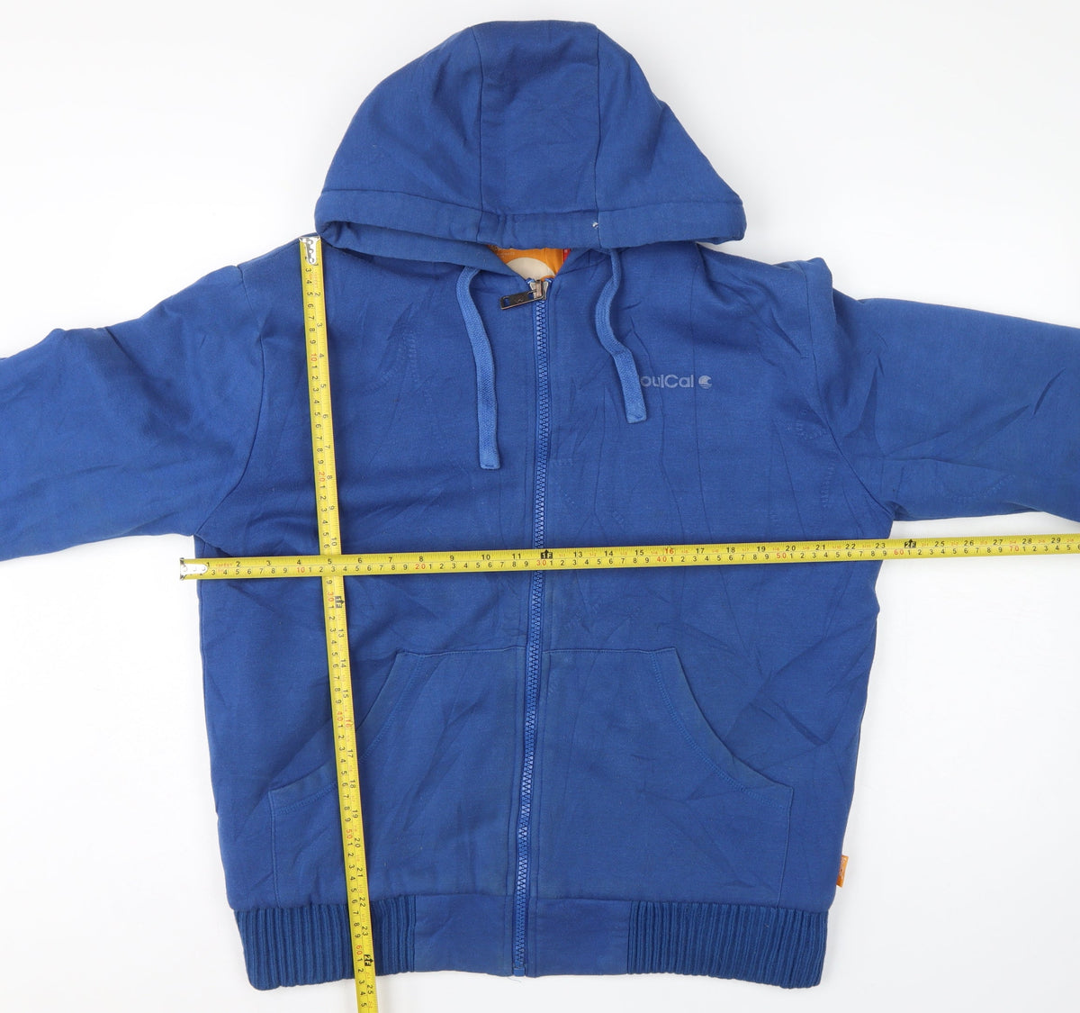SoulCal Men’s Blue Large Full Zip Sherpa Lined Hoodie