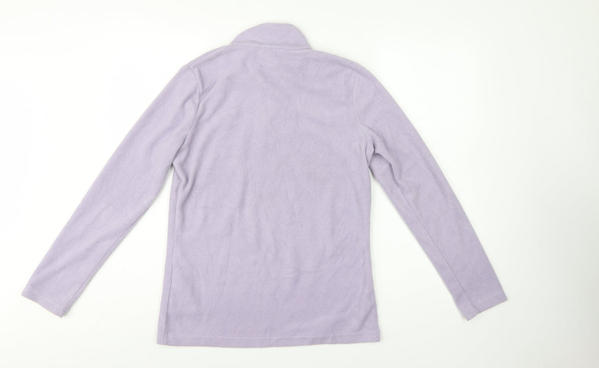Regatta Women Purple UK 10 Pullover 1/4 Zip Fleece Sweatshirt Hiking