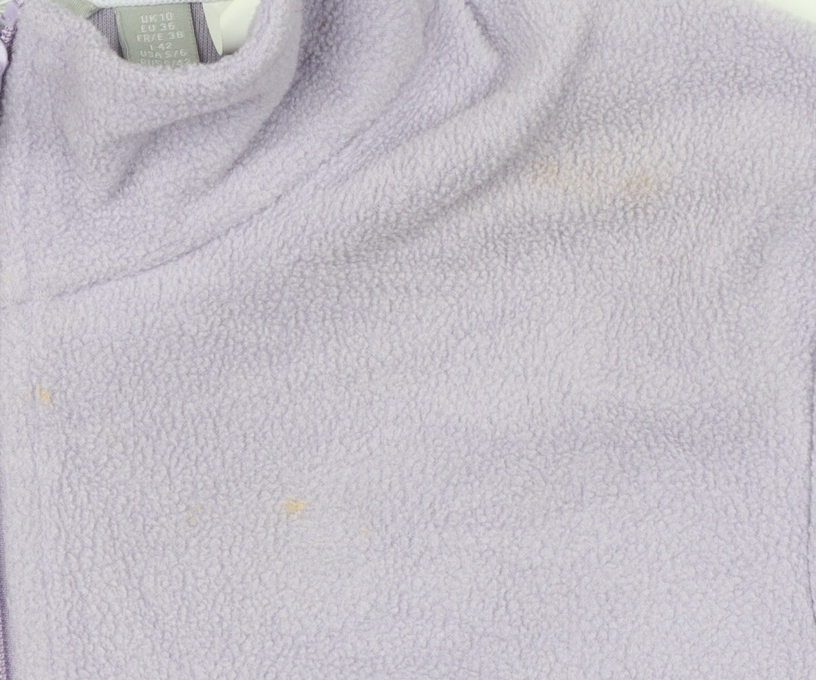 Regatta Women Purple UK 10 Pullover 1/4 Zip Fleece Sweatshirt Hiking