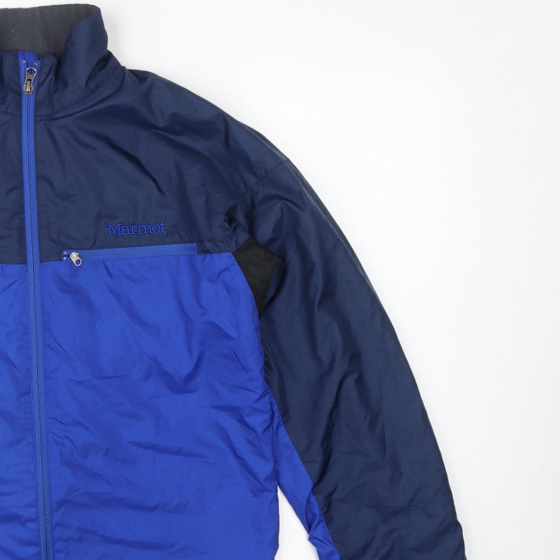 Marmot Men's Blue M Insulated Full Zip Windbreaker Hiking Jacket