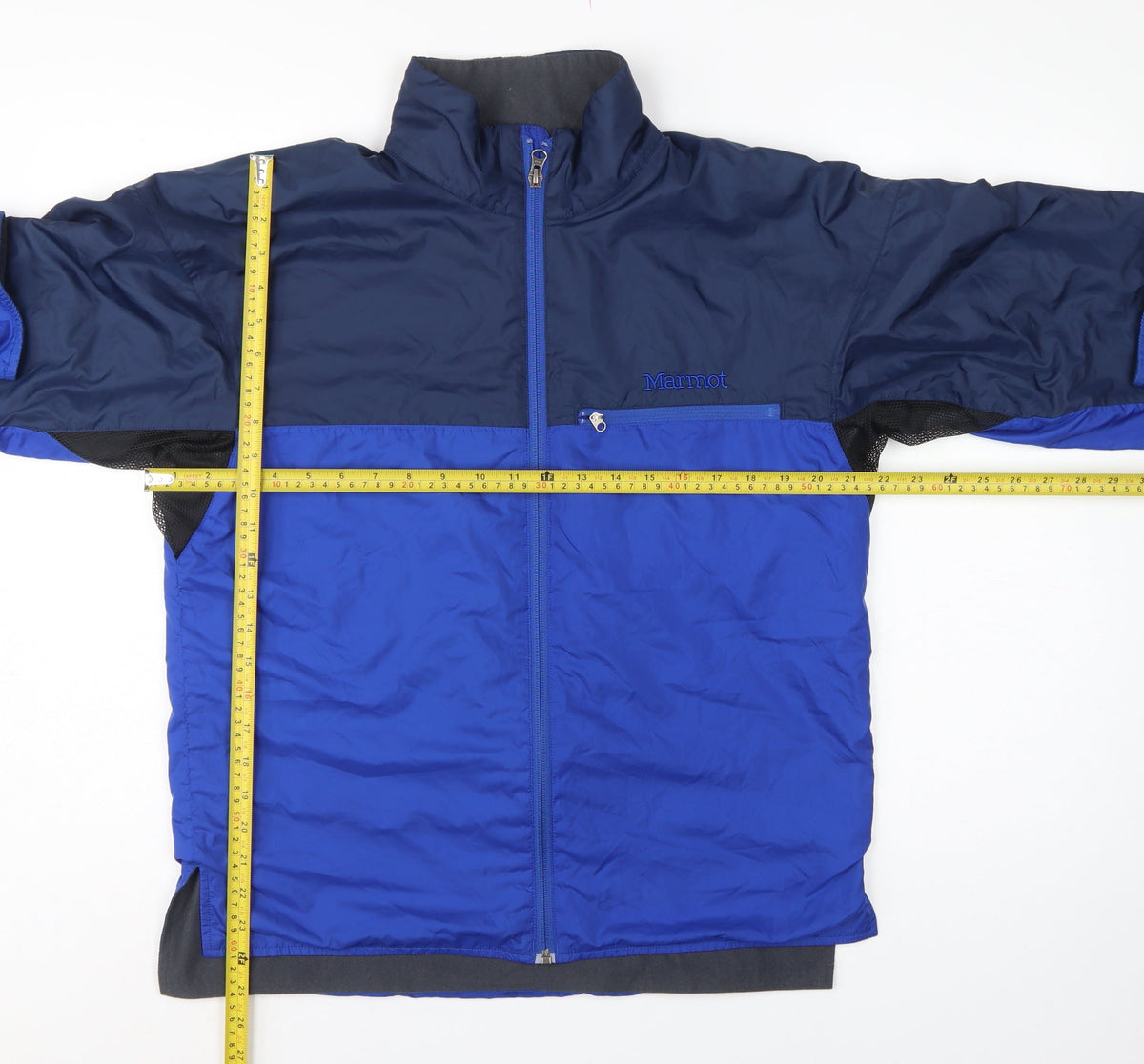 Marmot Men's Blue M Insulated Full Zip Windbreaker Hiking Jacket