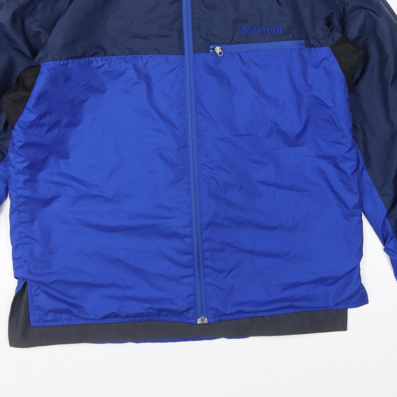 Marmot Men's Blue M Insulated Full Zip Windbreaker Hiking Jacket