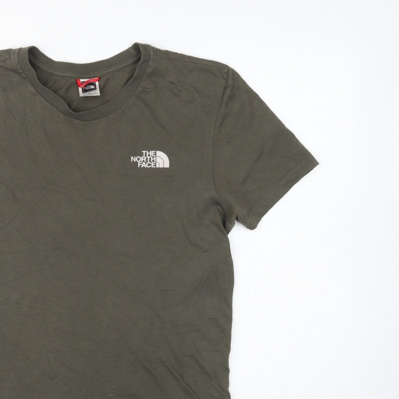 The North Face Men’s Green Small Logo Cotton Crew Neck T-Shirt