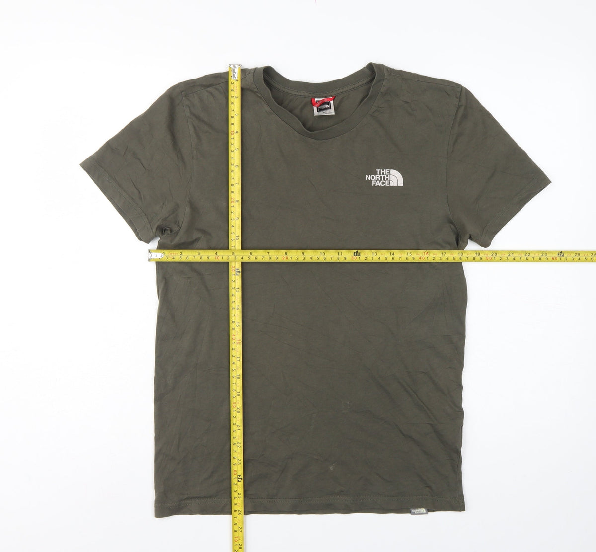 The North Face Men’s Green Small Logo Cotton Crew Neck T-Shirt