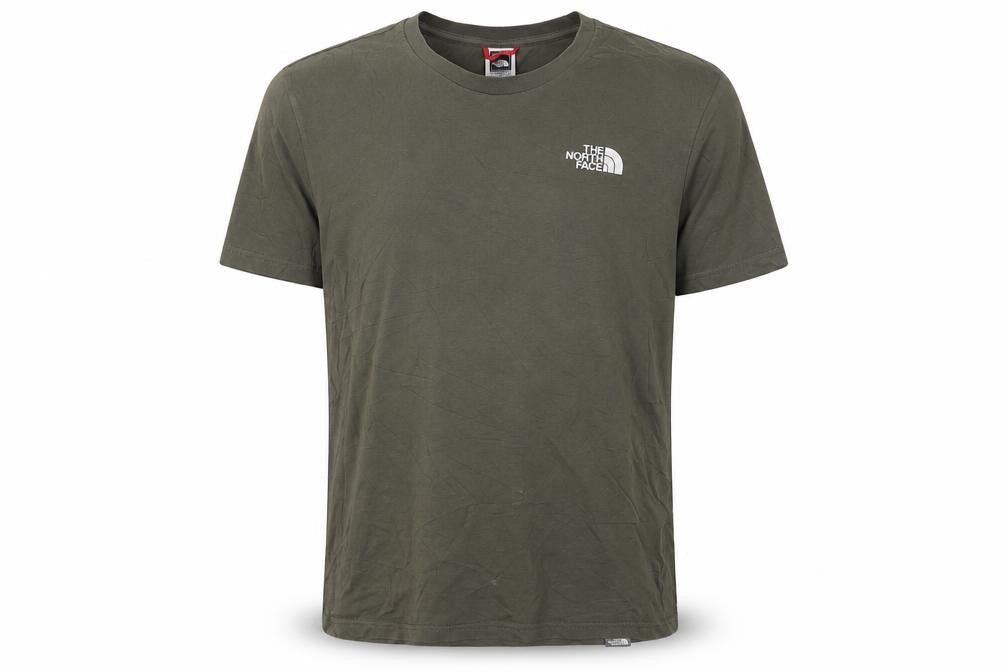 The North Face Men’s Green Small Logo Cotton Crew Neck T-Shirt