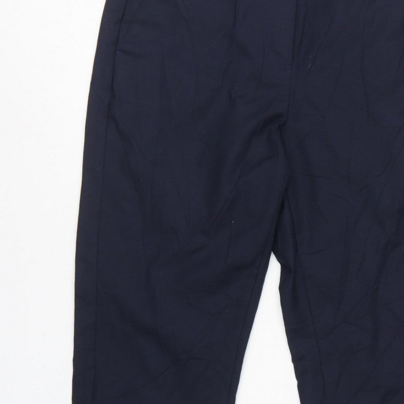 M&S Women’s Blue UK 14 Regular Tapered Tailored Trousers