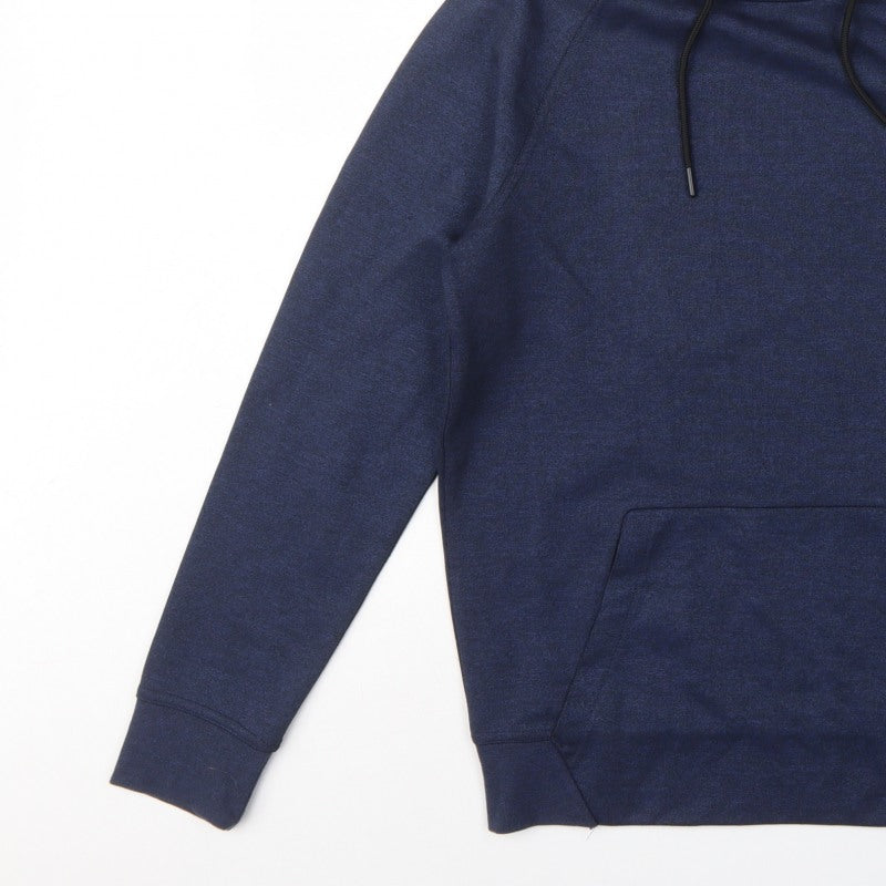 H&M Men’s Blue Size S Pullover Hoodie Drawstring Kangaroo Pocket