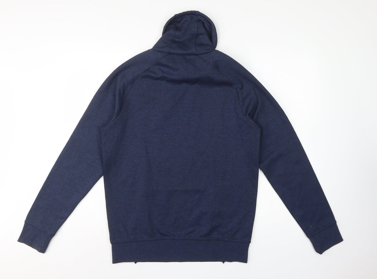 H&M Men’s Blue Size S Pullover Hoodie Drawstring Kangaroo Pocket