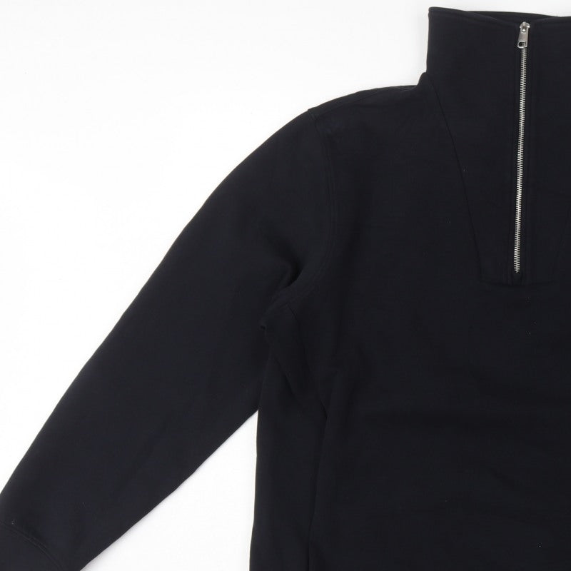 Autograph Men’s Black XL Quarter Zip High Neck Sweatshirt