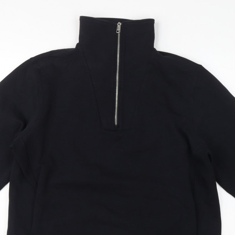 Autograph Men’s Black XL Quarter Zip High Neck Sweatshirt