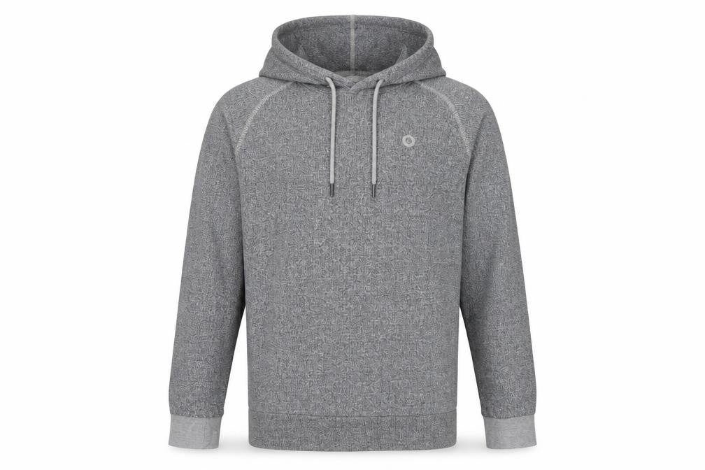 Jack & Jones Men Grey S Pullover Hoodie Logo Drawstring