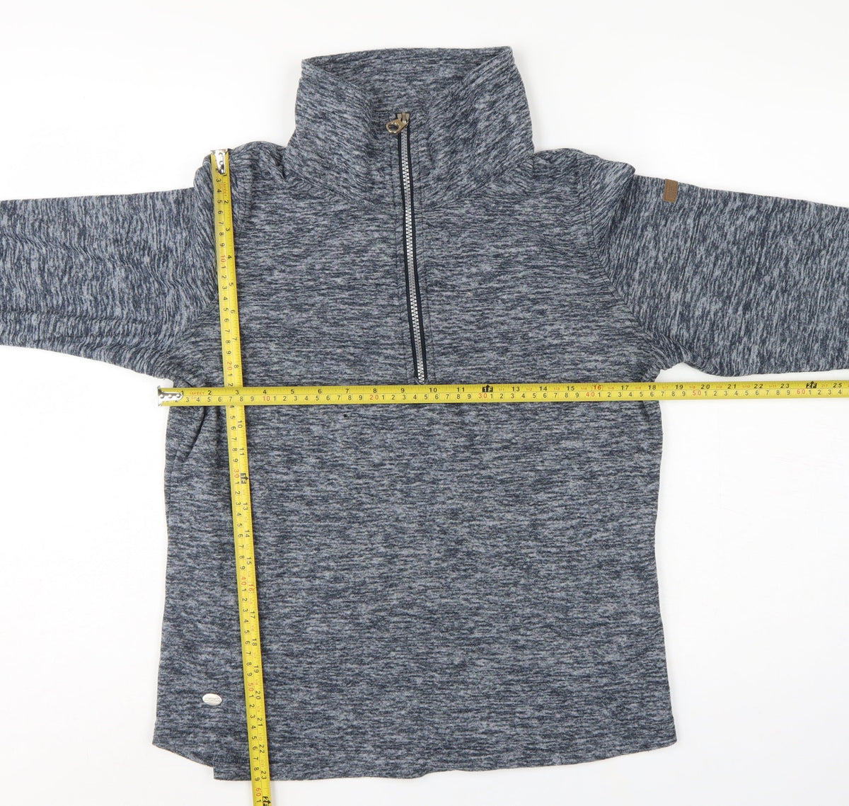 Regatta Women Grey UK 12 1/2 Zip High Neck Henley Sweatshirt