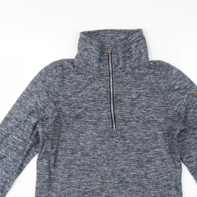 Regatta Women Grey UK 12 1/2 Zip High Neck Henley Sweatshirt