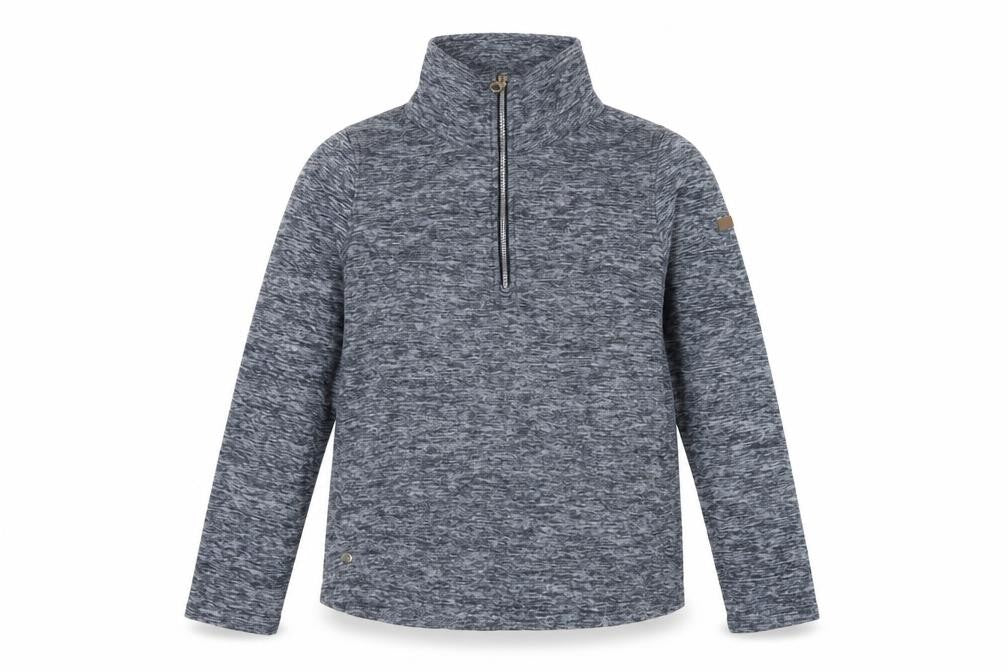 Regatta Women Grey UK 12 1/2 Zip High Neck Henley Sweatshirt