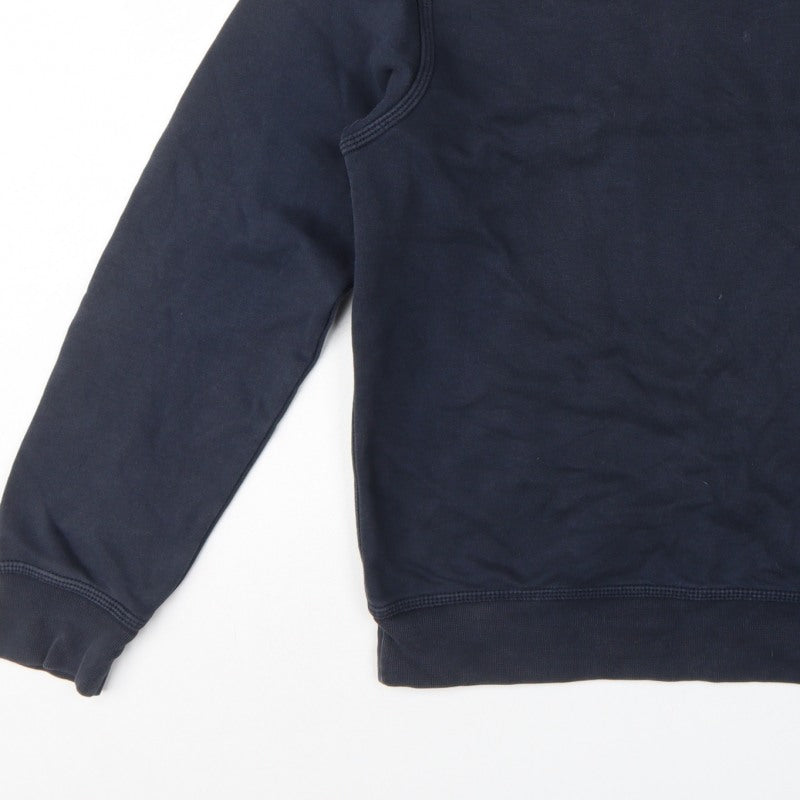 Nike Men's Blue S Pullover Crew Neck Logo Sweatshirt