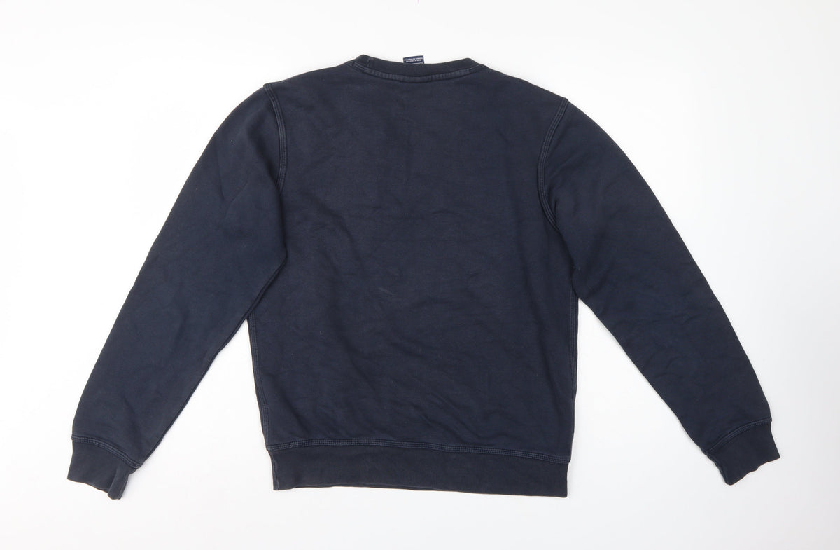 Nike Men's Blue S Pullover Crew Neck Logo Sweatshirt