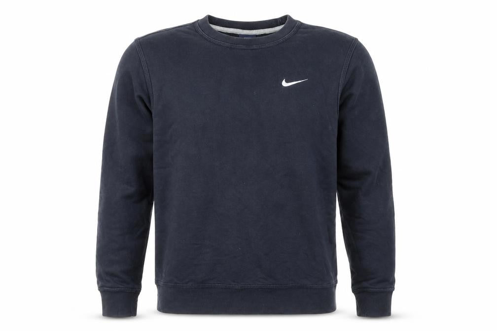 Nike Men's Blue S Pullover Crew Neck Logo Sweatshirt