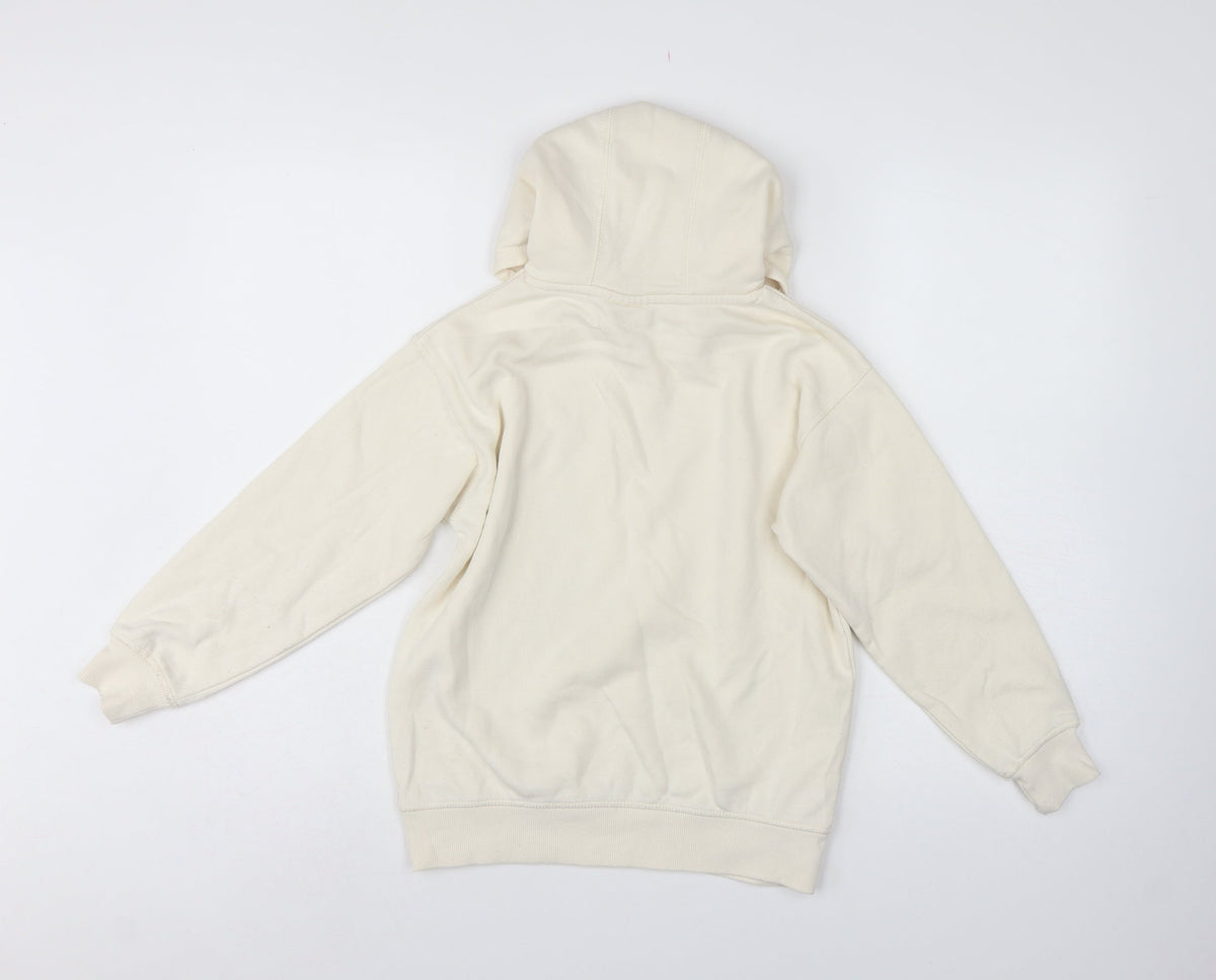 Ariana Grande Girls Ivory 9-10 Years Pullover Graphic Fleece Hoodie