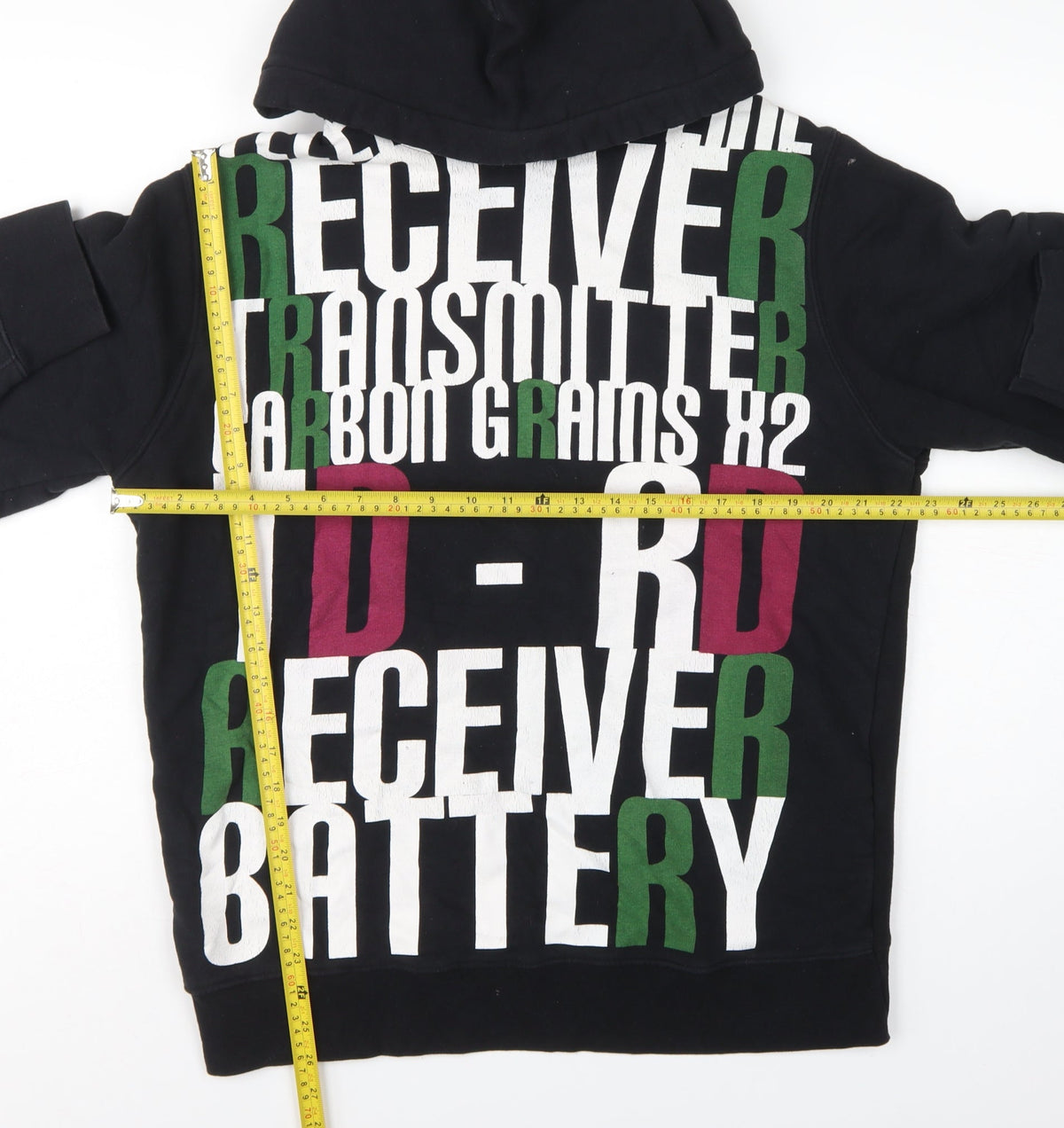 Jack & Jones Men’s Black XL Pullover Graphic Print Hooded Hoodie