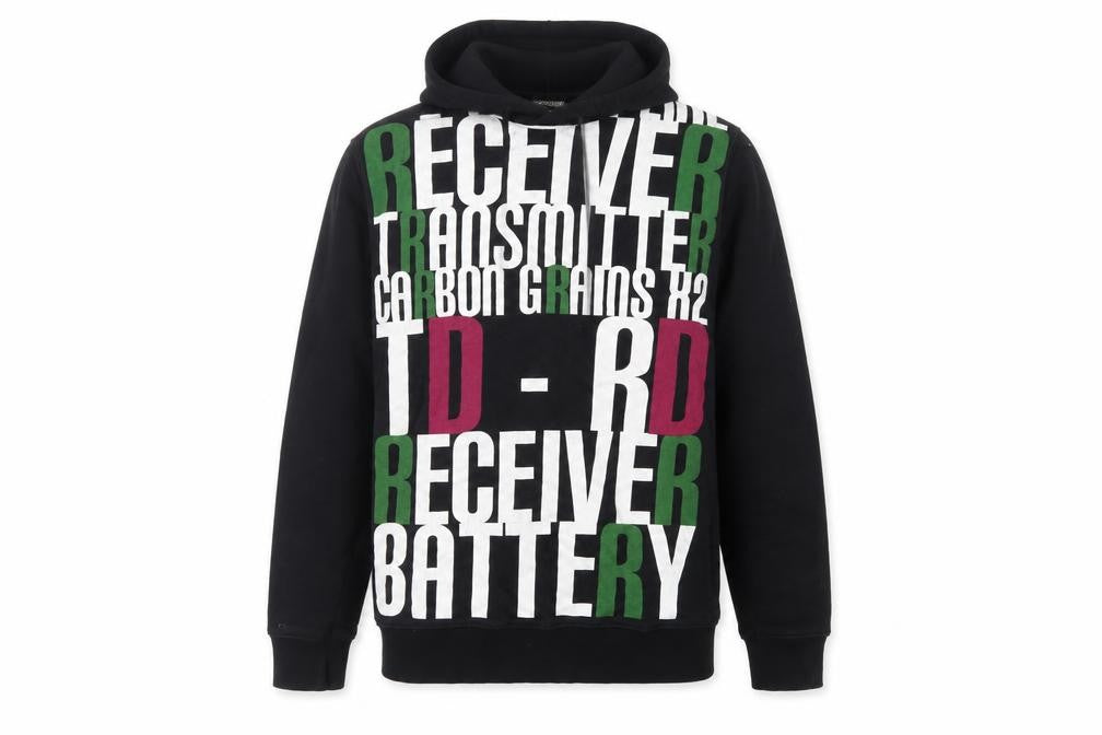 Jack & Jones Men’s Black XL Pullover Graphic Print Hooded Hoodie
