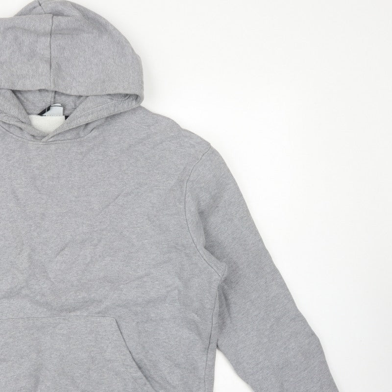 ASOS Design Men’s Grey M Pullover Hoodie Cotton Fleece Kangaroo Pocket