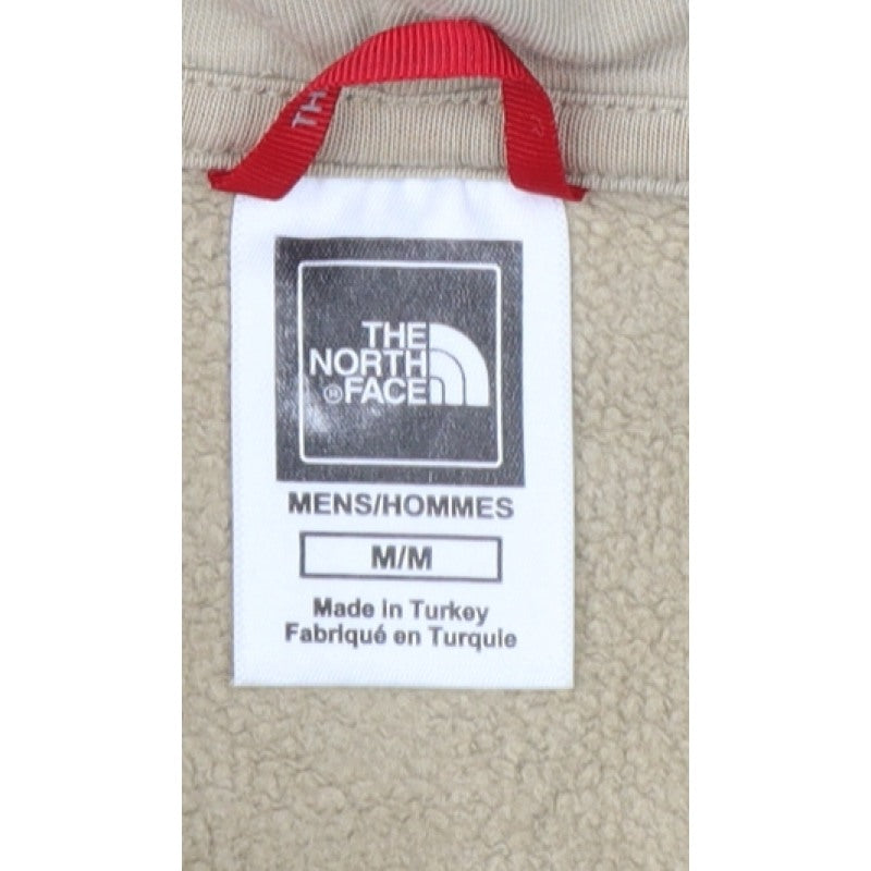 The North Face Men's Beige M Pullover Hoodie Logo Graphic Print