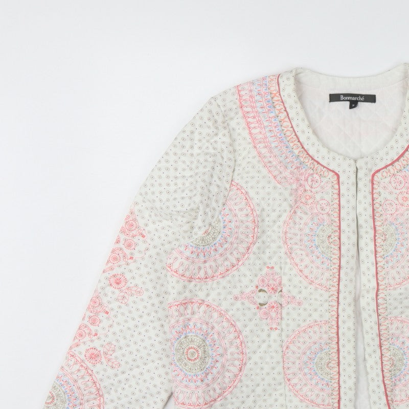 Bonmarché Women’s Multicoloured Size 16 Quilted Bohemian Jacket