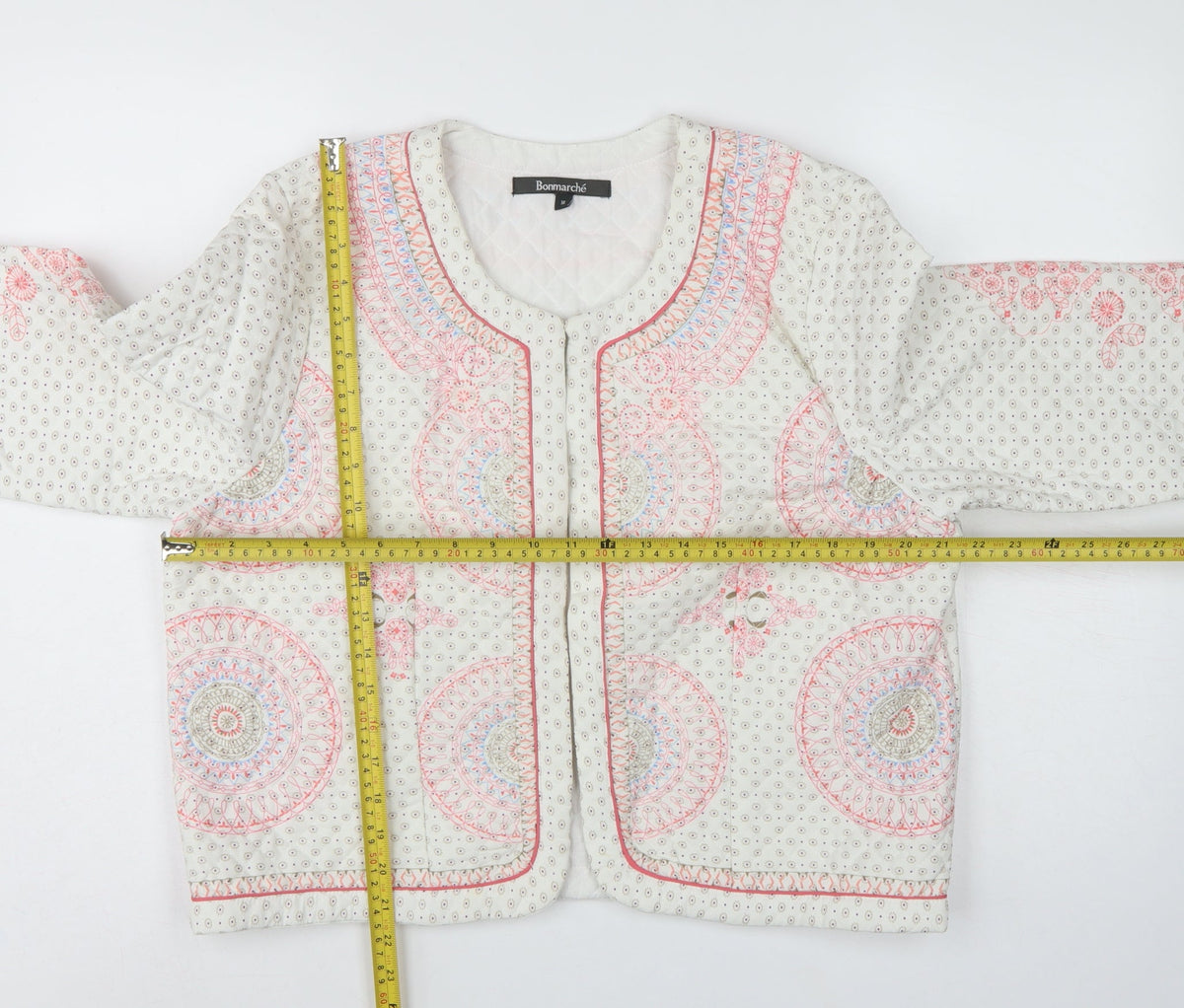 Bonmarché Women’s Multicoloured Size 16 Quilted Bohemian Jacket