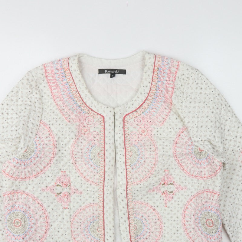 Bonmarché Women’s Multicoloured Size 16 Quilted Bohemian Jacket