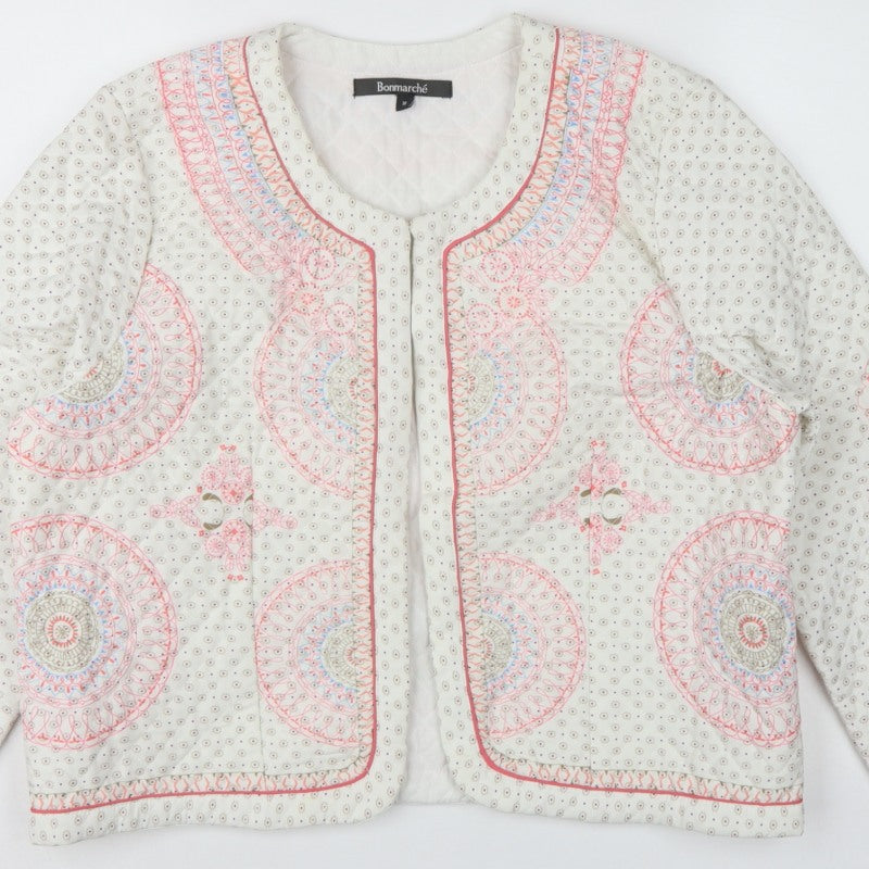 Bonmarché Women’s Multicoloured Size 16 Quilted Bohemian Jacket