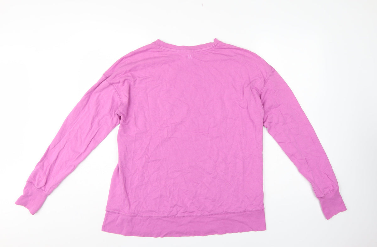 Sweaty Betty Women Pink XS Pullover Crew Neck Sweatshirt