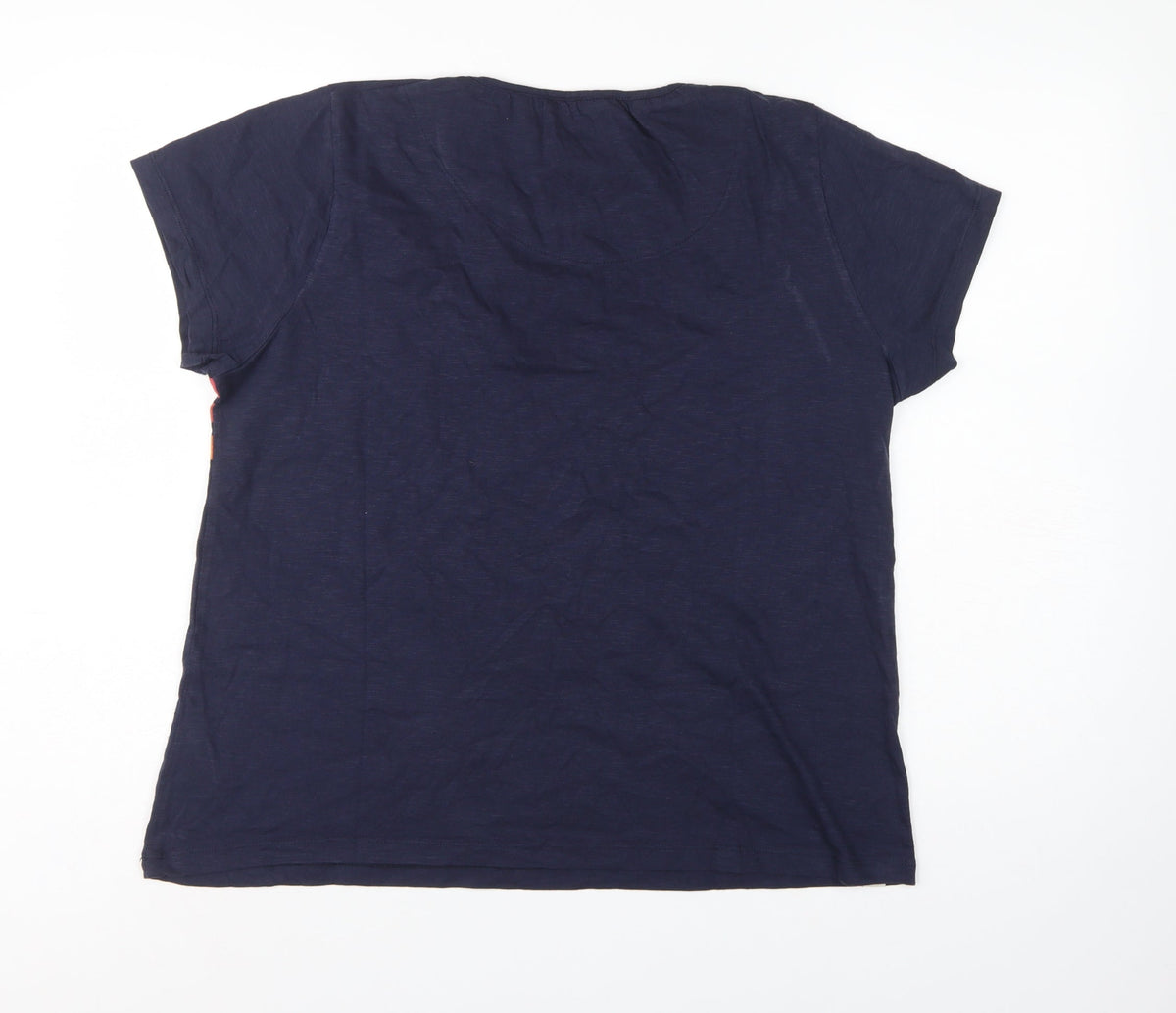 Brakeburn Women’s Blue Striped Cotton Basic T-Shirt UK 16