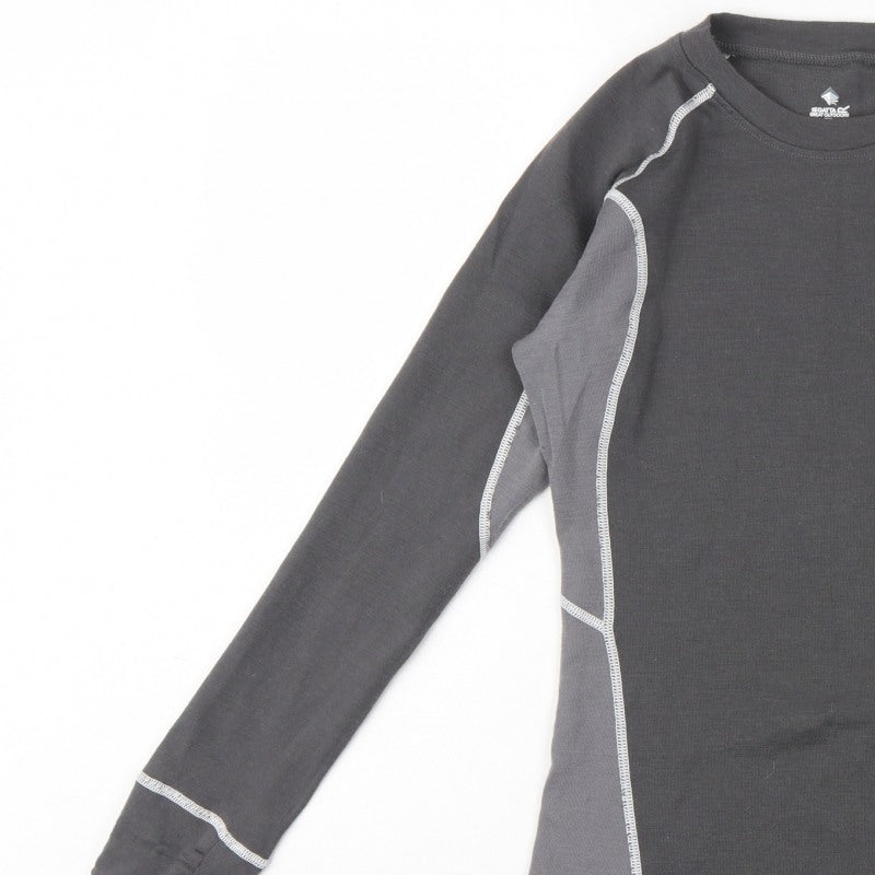 Regatta Women’s Grey UK 12 Basic Thermal Long Sleeve Raglan Activewear Top