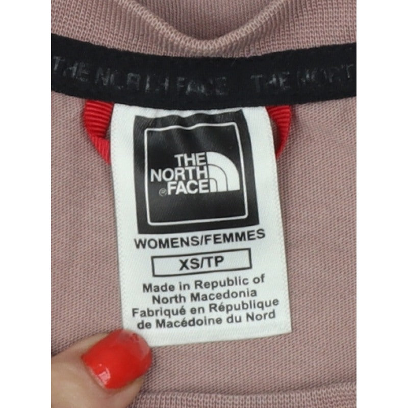 The North Face Women Pink XS Basic Long Sleeve Logo T-Shirt