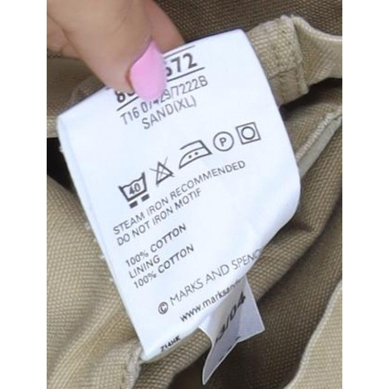 M&S Blue Harbour Men’s Beige XL Cotton Zip Casual Jacket