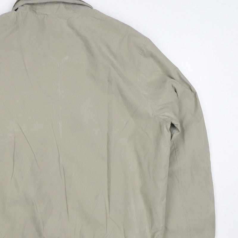 Marks & Spencer Men's Beige XL Bomber Jacket Zip Pockets