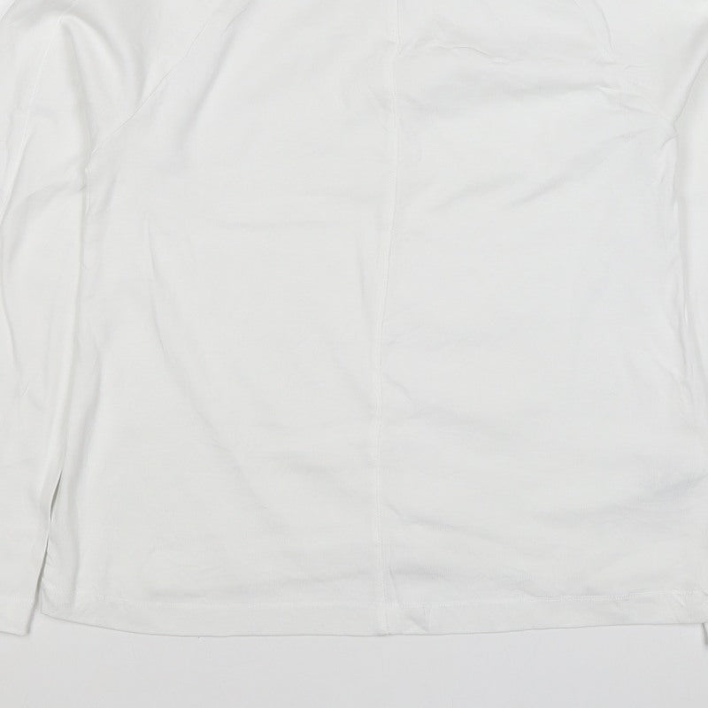Jaeger Women’s White Size 10 Basic Cotton Raglan Long Sleeve T-Shirt