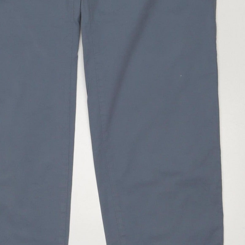 Marks & Spencer Unisex Adults Blue 40 Regular Fit Chino Trousers