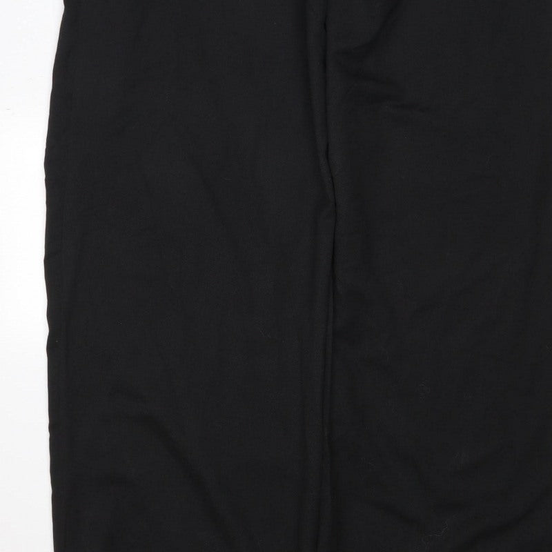 Zara Women Black Silver Leopard Wide Leg Jumpsuit Size S UK 8 NWT