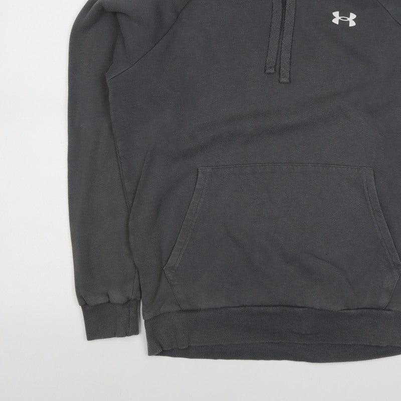 Under Armour Teens Black XS Pullover Hoodie ColdGear Logo Fleece