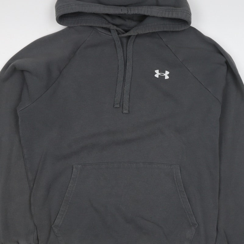 Under Armour Teens Black XS Pullover Hoodie ColdGear Logo Fleece