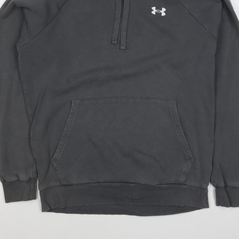 Under Armour Teens Black XS Pullover Hoodie ColdGear Logo Fleece