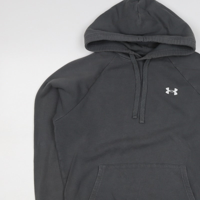 Under Armour Teens Black XS Pullover Hoodie ColdGear Logo Fleece